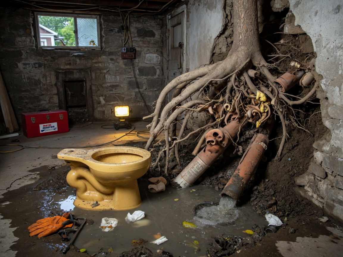 How Tree Roots Trigger Sewer Backups in Old Littleton Homes