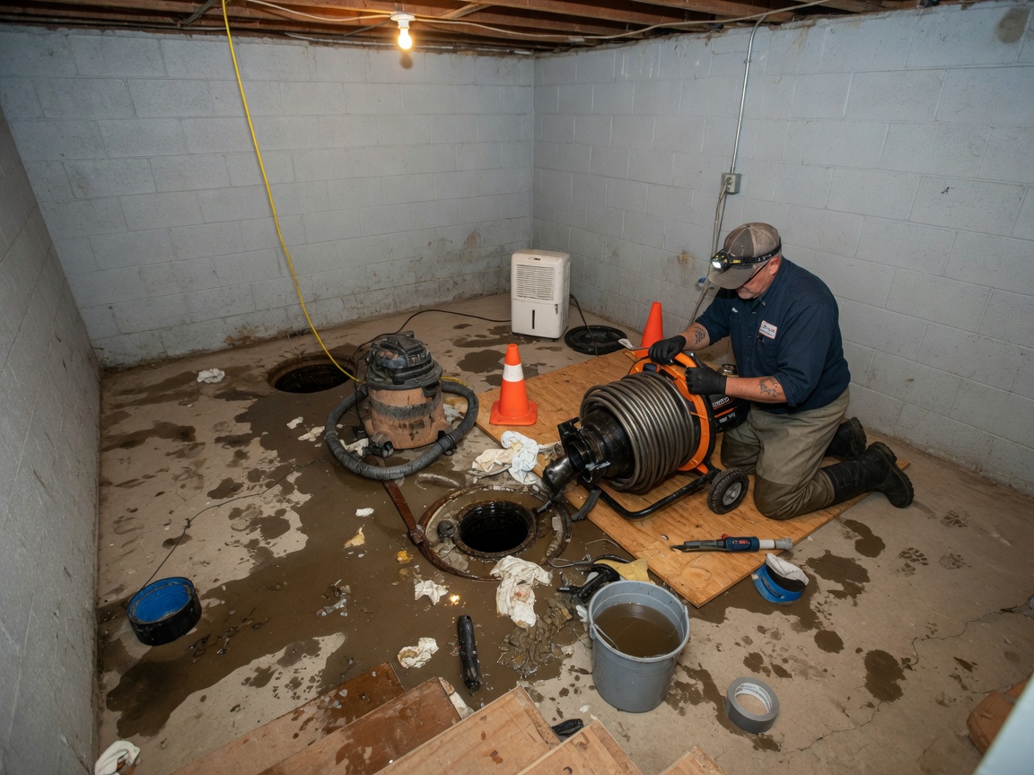 Sewer Backup Plumber in Columbine