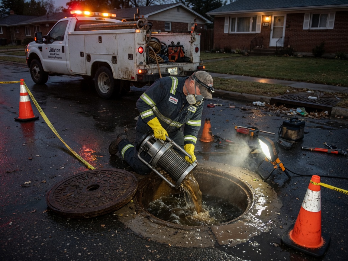Sewer Backup Plumber in Littleton Village